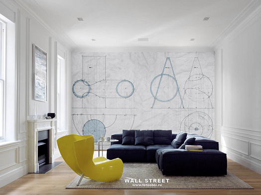 Фотообои в интерьере артикул Induction 25, INDUCTION, Wall street Фотообои в интерьере артикул Induction 25, INDUCTION, Wall street