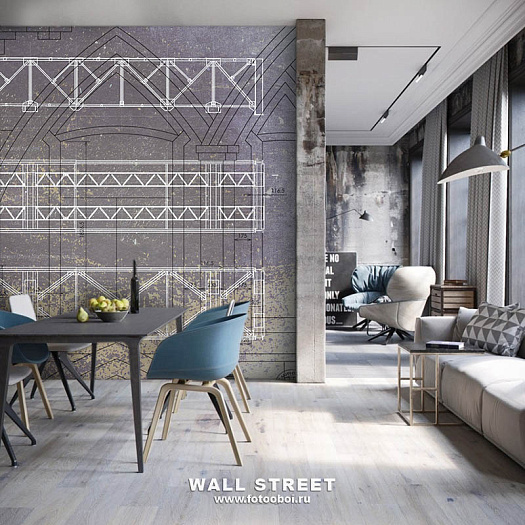 Фотообои в интерьере артикул Induction 27, INDUCTION, Wall street Фотообои в интерьере артикул Induction 27, INDUCTION, Wall street