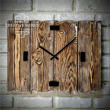 Панно в стиле Гранж Creative Wood Часы 2