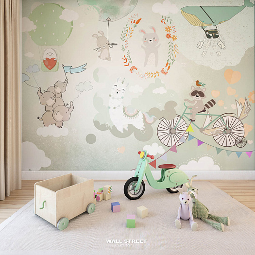 Фотообои в интерьере артикул Felicita 9, FELICITA, Wall street Фотообои в интерьере артикул Felicita 9, FELICITA, Wall street